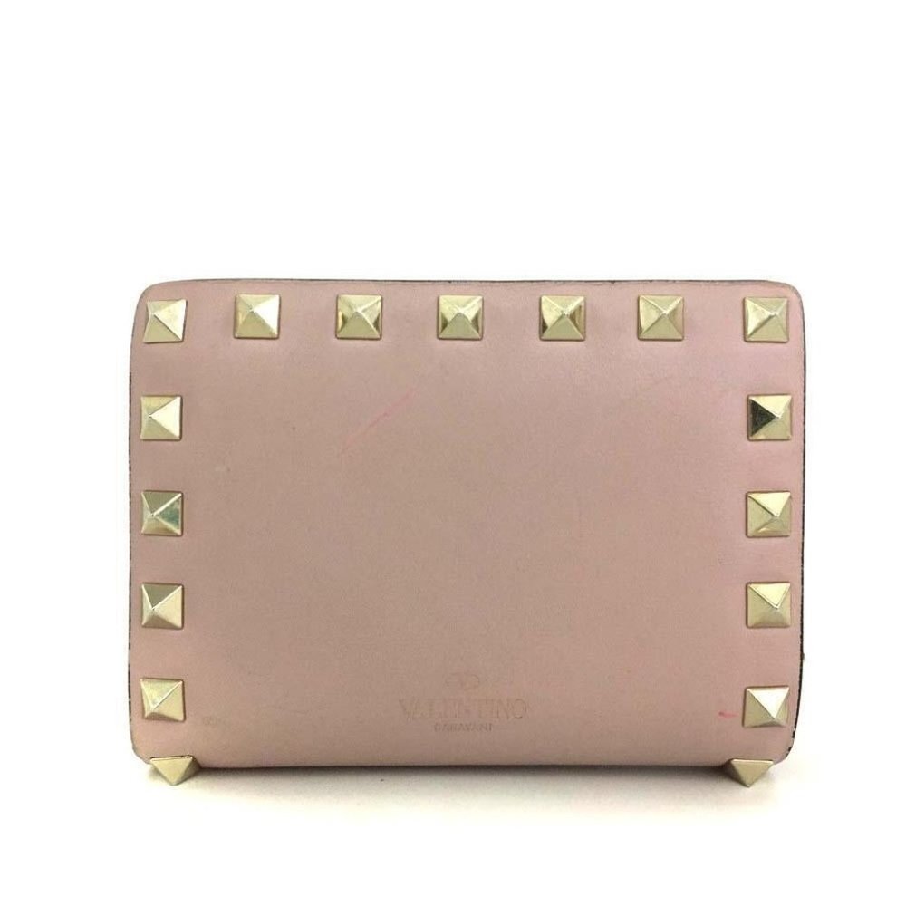 756110C V Valentino Wallet Studs Leather Bifold